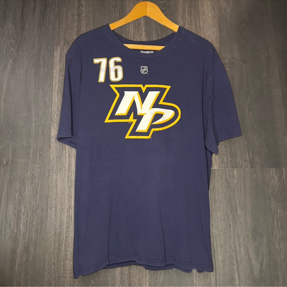 Reebok‎ NHL P.K. Subban #76 Nashville Predators T-Shirt – Size XL